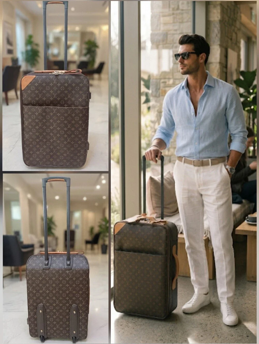 Louis Vuitton Pegase 55 Monogram Rolling Luggage Carry-On ✨️EUC✨️Tag & Lock